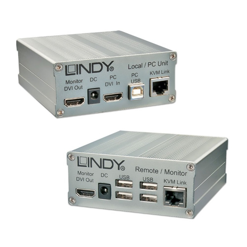 Lindy 39222 AV extender AV transmitter & receiver Grey