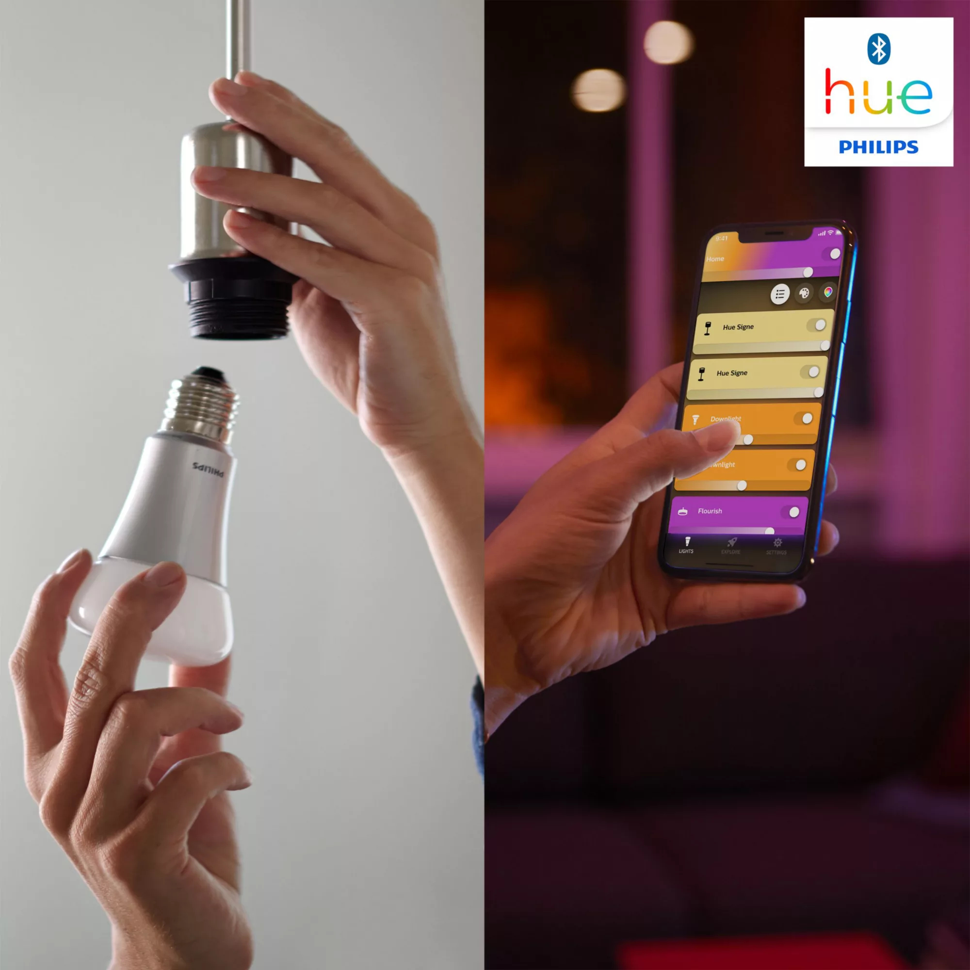 Philips by Signify Philips Hue White and colour ambience 6947939191116 smart lighting Smart bulb Bluetooth/Zigbee – image 3