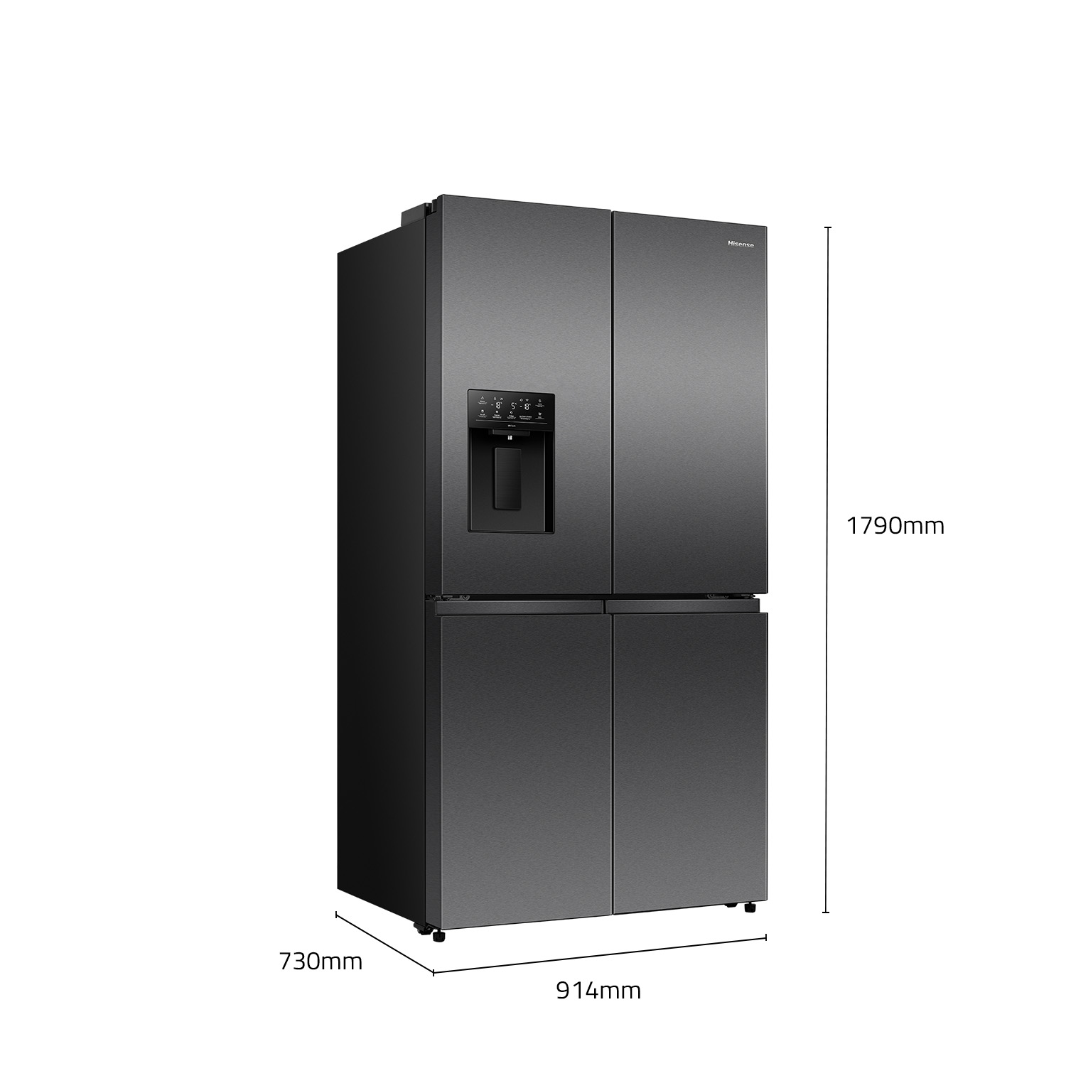 Hisense HRCD640TBW fridge-freezer Freestanding – image 2
