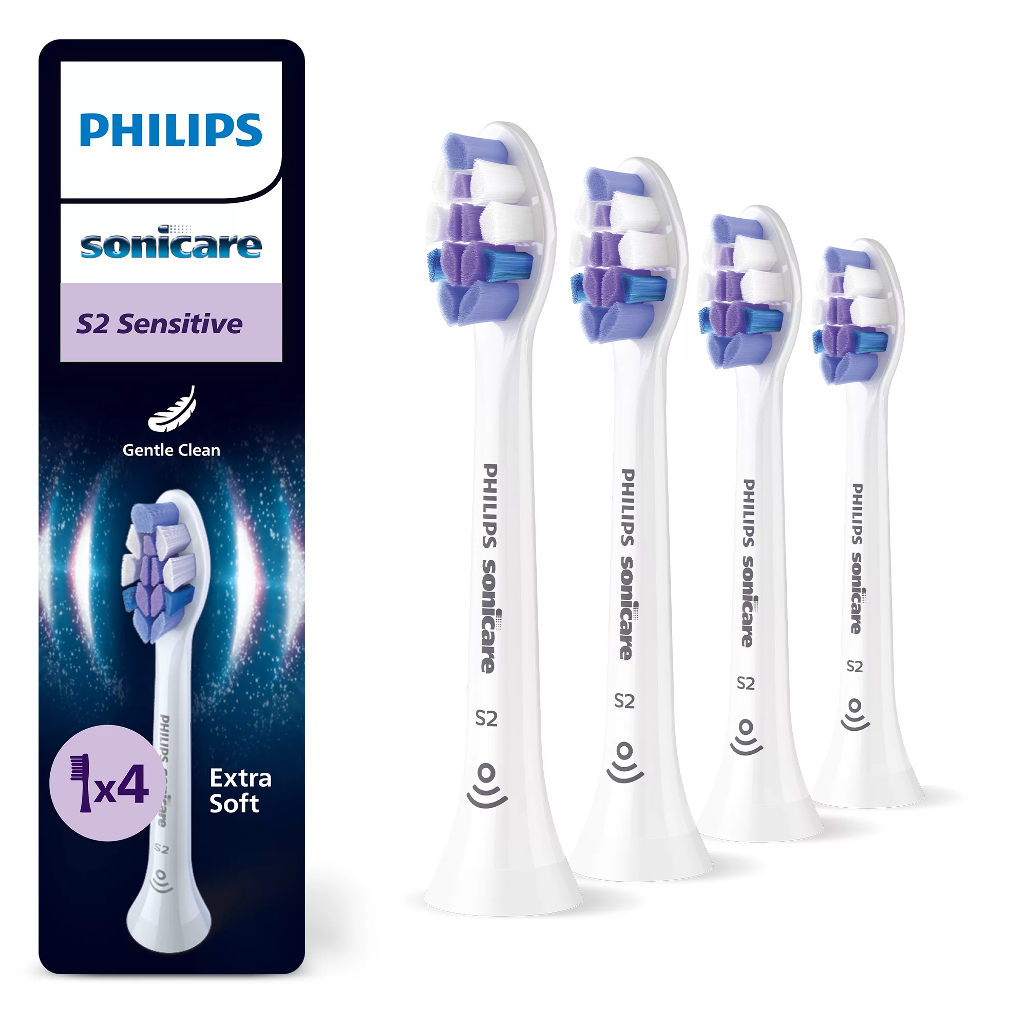 Sensitive HX6054/87 Bürstenköpfe (4er-Pack)