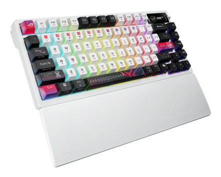 Asus Rog Azoth X – White 75% Mechanical Gaming Keyboard OLED Display, Hot-Swappable NX V2 Switches, Wireless, Rgb - 90MP044F-BKEA30 - image 4