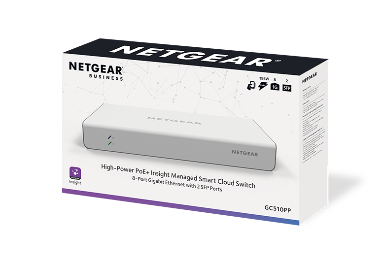 NETGEAR 10-Port PoE Gigabit Ethernet Smart Switch with Insight Cloud Management (GC510PP) – image 5