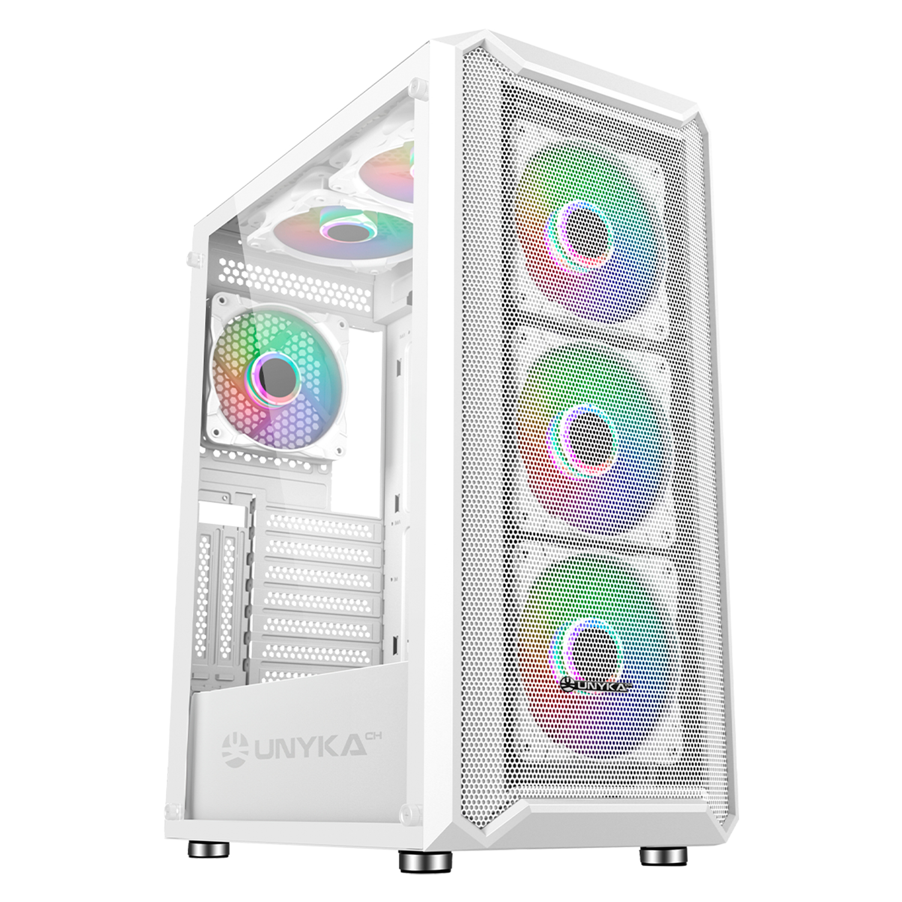 UNYKAch PC Case ARMOR 3GEN White USB TYPE C 3.1 – image 2