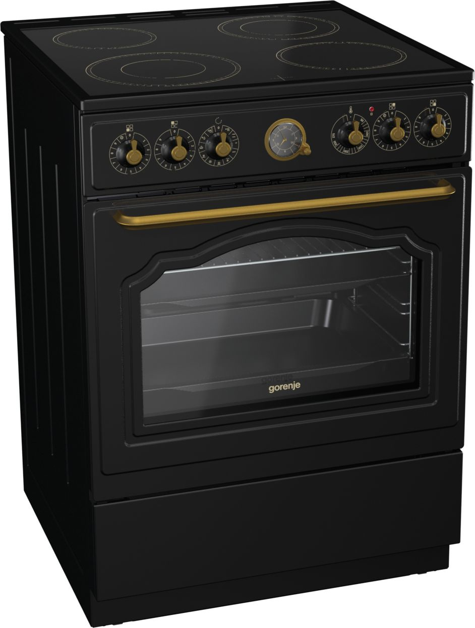 Gorenje EC62CLB Freestanding cooker Electric Ceramic hob Black
