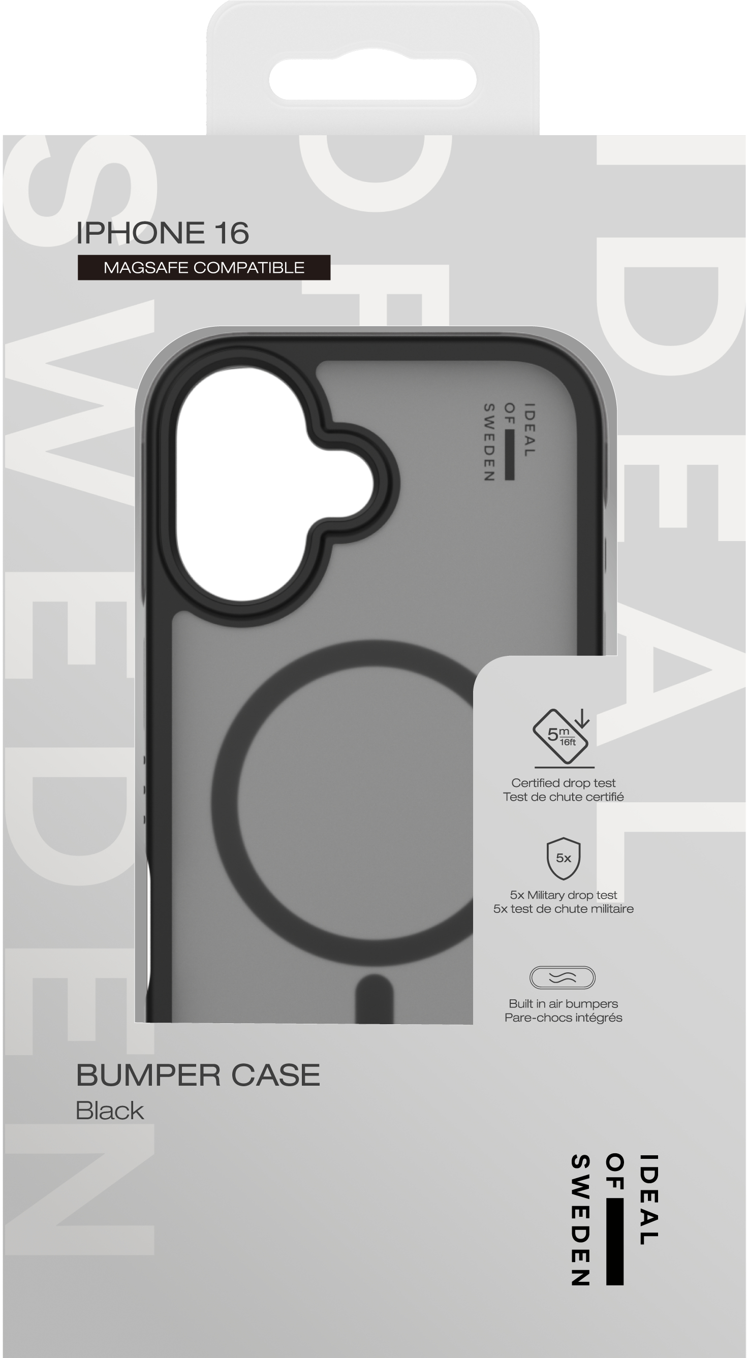 iDeal of Sweden Ideal Bumper Case MagSafe iPhone 16 Black – image 4