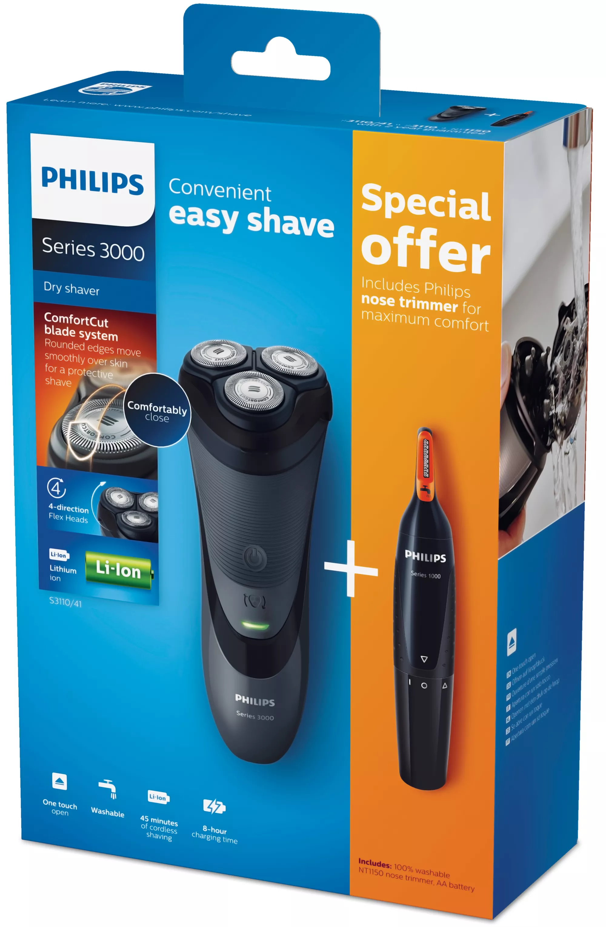 Philips SHAVER Series 3000 S3110/41 men's shaver Rotation shaver Black – image 2