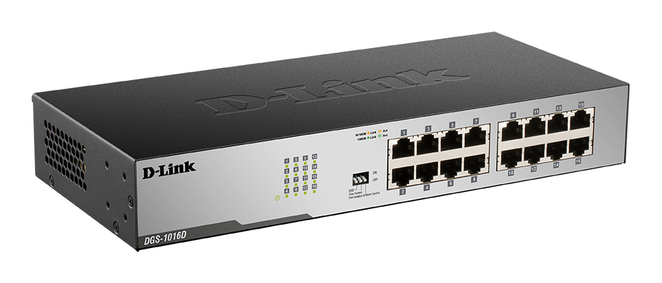 D-Link 16-Port 10/100/1000 Rackmountable Switch
