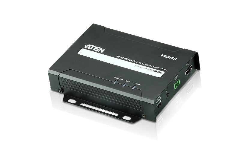 ATEN VE802R-AT-E AV extender AV receiver Black