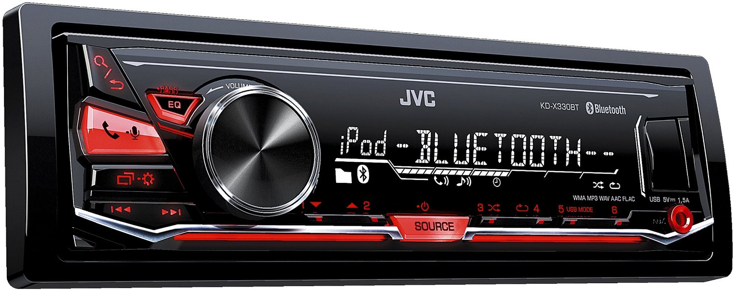 JVC KD-X330BT car media receiver Black Bluetooth – image 1