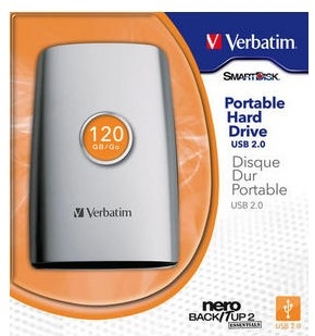 Verbatim 2.5'' Portable Hard Drive USB 2.0 120GB