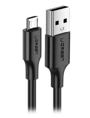 60138 Cable USB-A a Micro USB 2 Metros Tecnología de Carga Rápida Qualcomm / QC 30/20 Recarga hasta 18W Transmisión de Datos hasta 480Mbps Tecnología de Carga Segura Hasta 5000 Flexiones ABS y PVC de Alta Duraci 60138