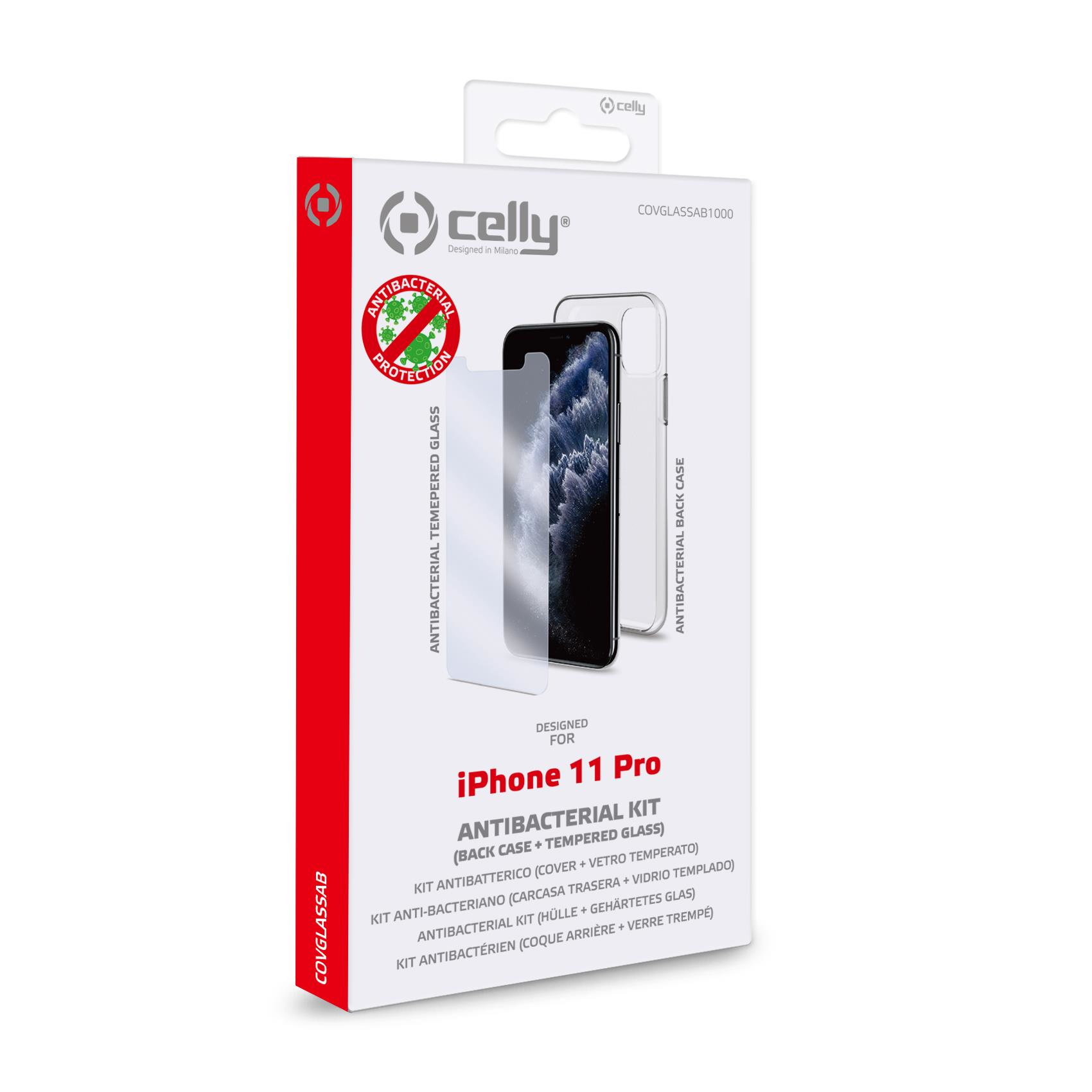 Celly COVGLASSAB1000 mobile phone case Pouch case Transparent – image 3