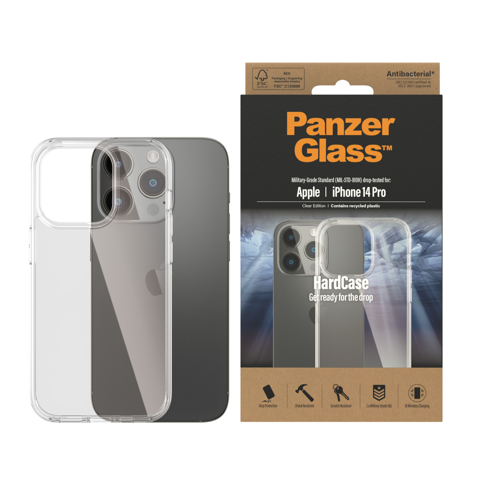 PanzerGlass® HardCase iPhone 14 Pro | Clear – image 2