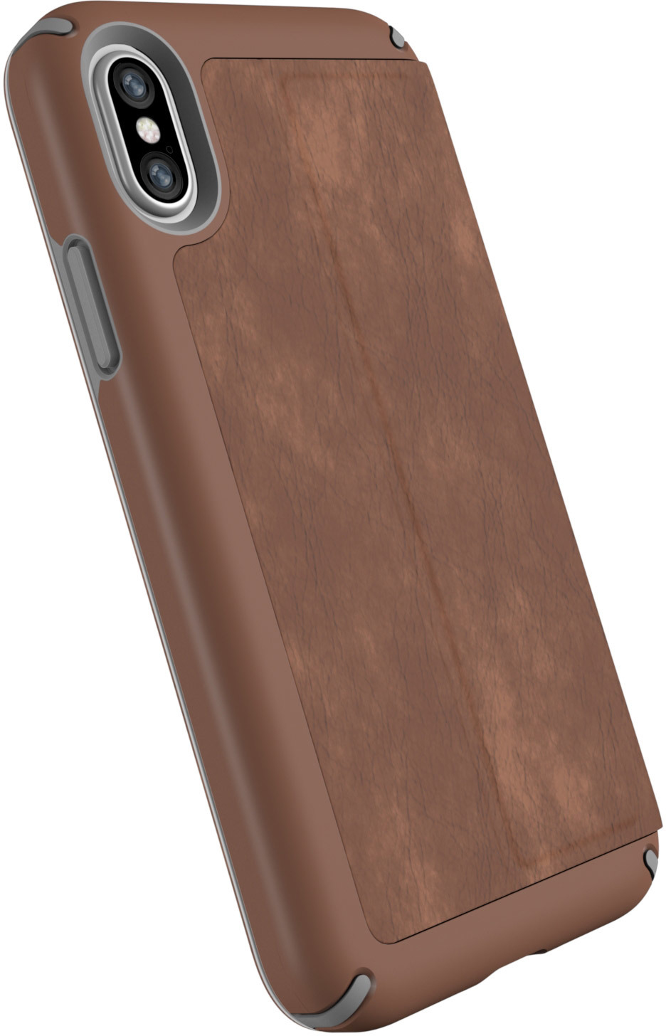 Speck Presidio Leather Folio Apple iPhone X/XS Saddle Brown – image 1