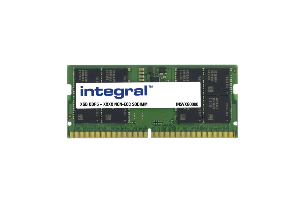 Integral 16GB LAPTOP RAM MODULE DDR5 4800MHz PC5-38400 UNBUFFERED NON-ECC SODIMM