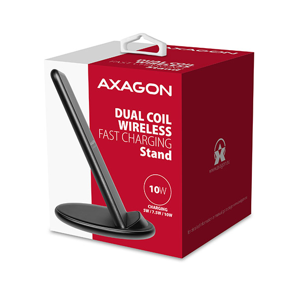 Axagon WDC-S10D mobile device charger Mobile phone, Smartphone, Tablet Black USB Wireless charging Fast charging Indoor – image 7