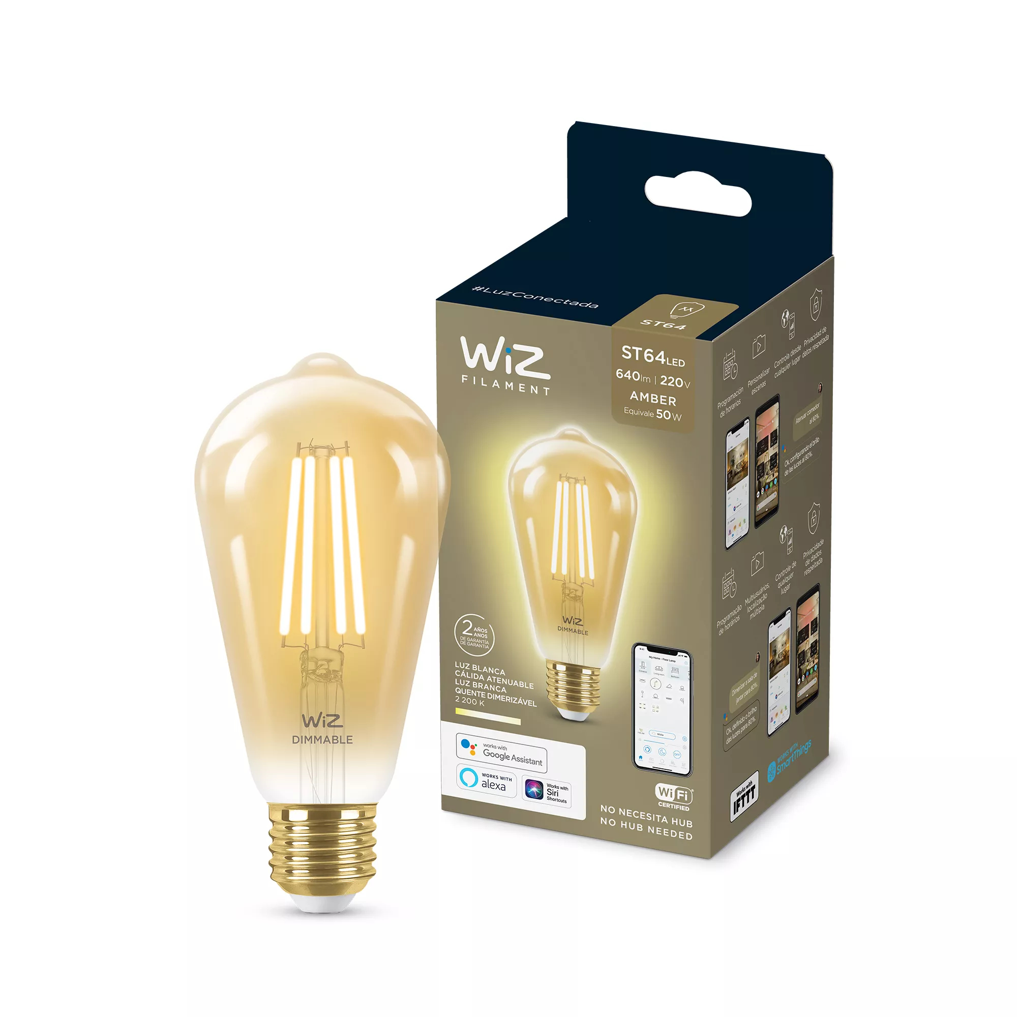WiZ 8718699787332 smart lighting Smart bulb Wi-Fi/Bluetooth – image 2