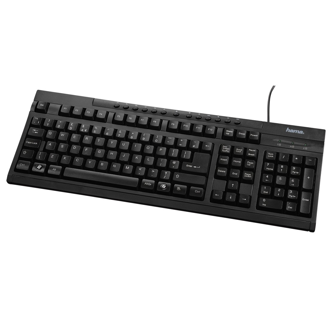 Hama 73011288 keyboard USB QWERTY English Black