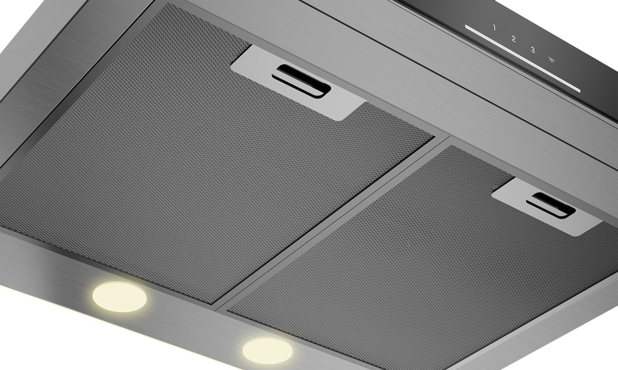 Grundig GDKP2460BC cooker hood Wall-mounted Black, Stainless steel 628 m³/h – image 4