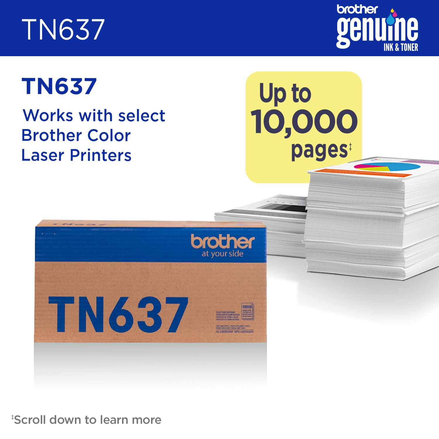Brother TN-637Y toner cartridge 1 pc(s) Original Yellow – image 2