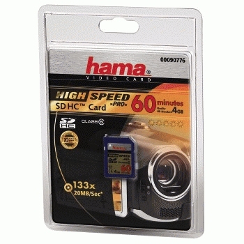 Hama Video Card SD HC 4GB Class 6 – image 2