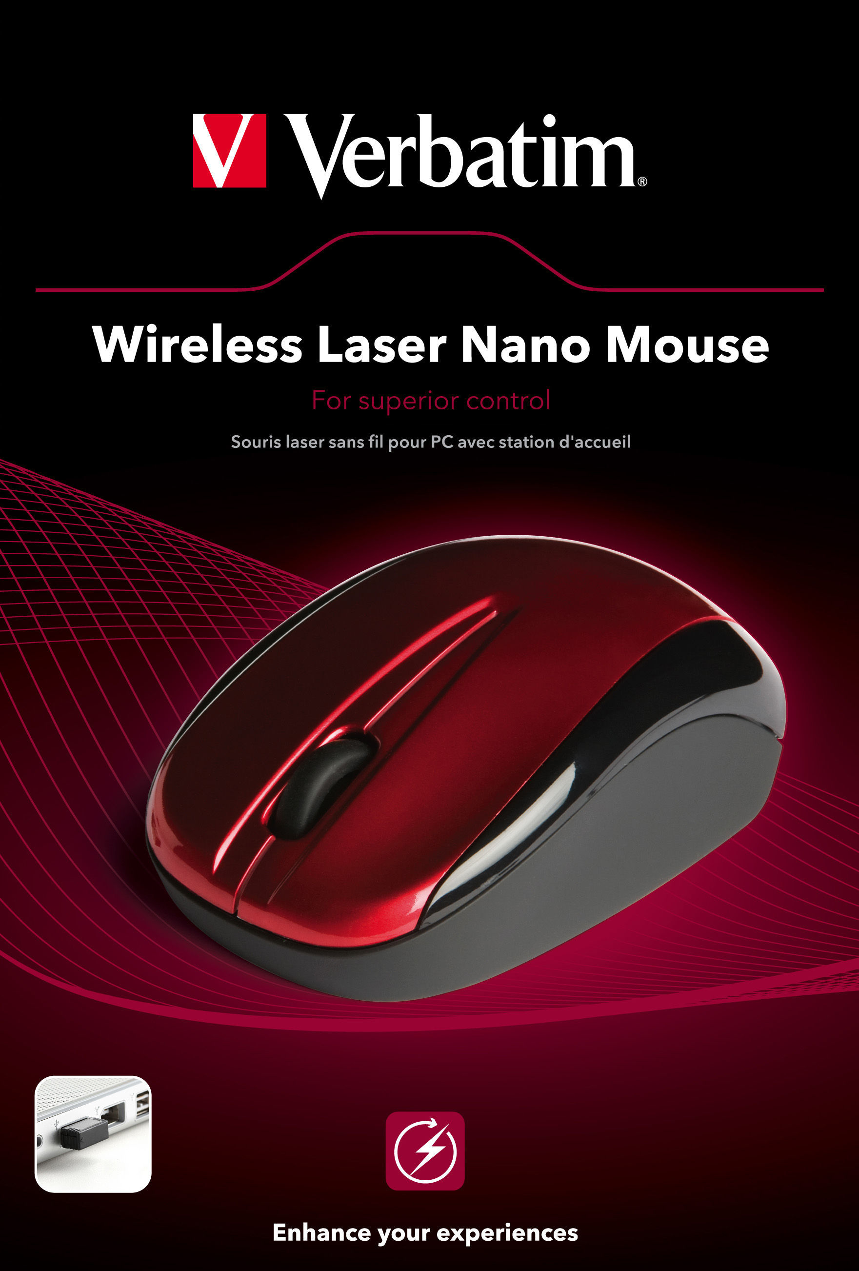 Verbatim Wireless Laser Nano Mouse - Red – image 5