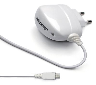 Celly T1MICROW mobile device charger Mobile phone White AC Indoor
