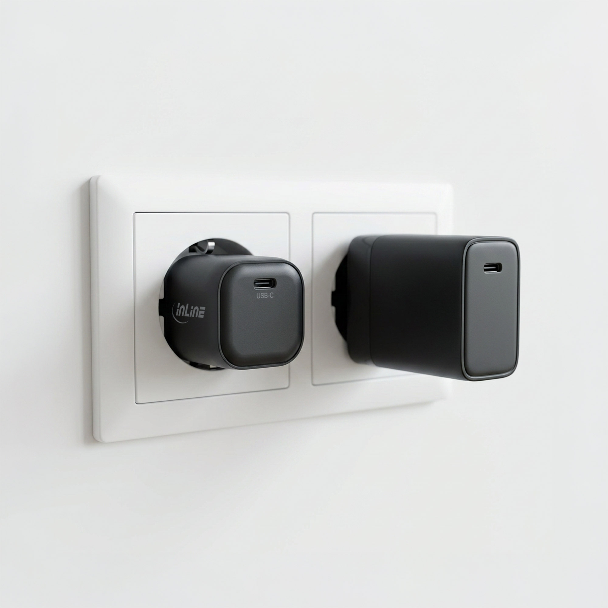 InLine 31509A mobile device charger Universal Black AC Fast charging Indoor – image 3