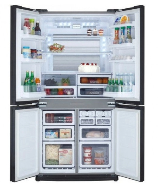 Sharp SJ-EX820PSL side-by-side refrigerator Freestanding – image 2