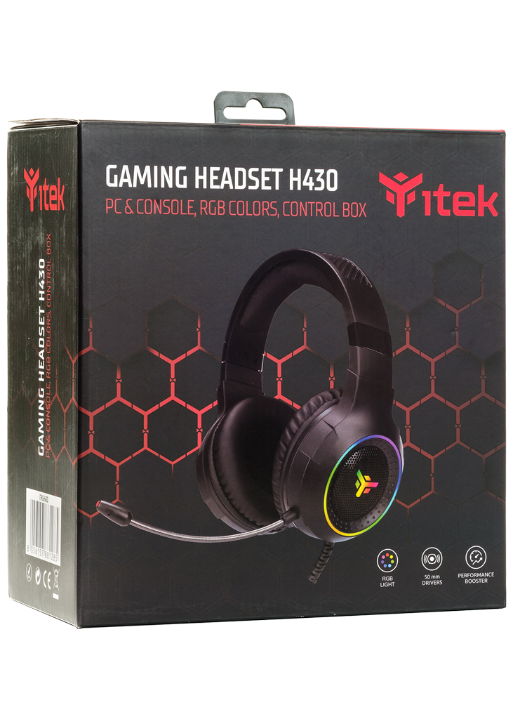 itek H430 Headset Wired Head-band Gaming Black – image 2
