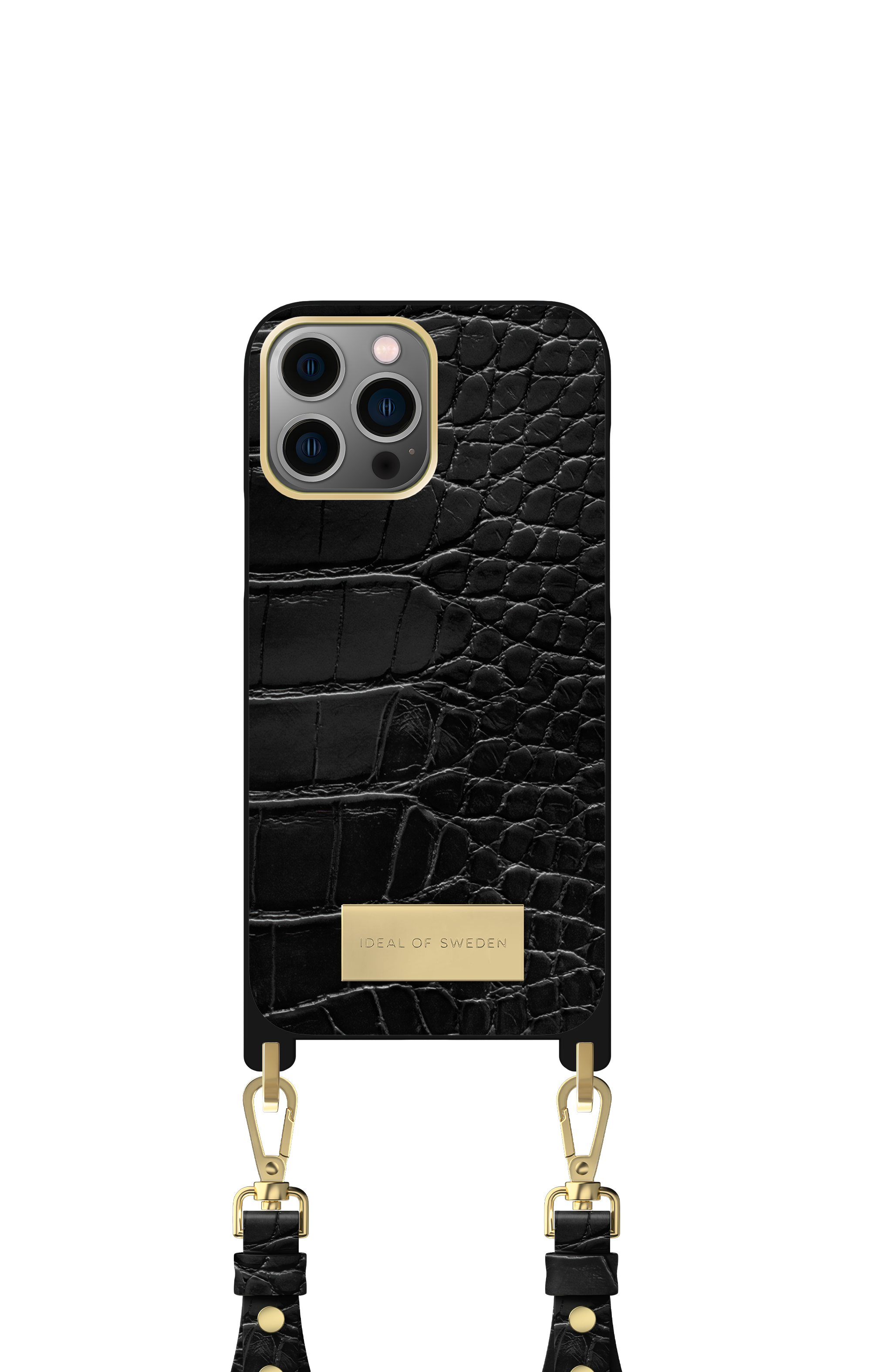 iDeal of Sweden Atelier Necklace iPhone 12PM/13PM Black Croco – image 4