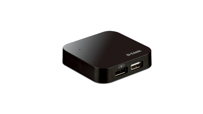 D-Link DUB-H4BL interface hub 480 Mbit/s Black – image 1