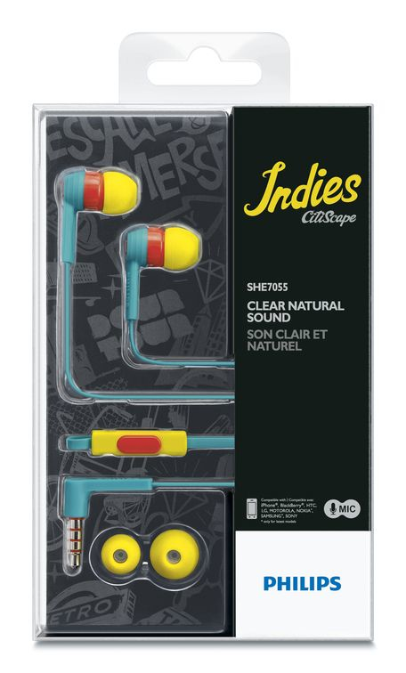 Philips CitiScape Indies SHE7055BR/27 headphones/headset Wired In-ear Multicolour – image 2