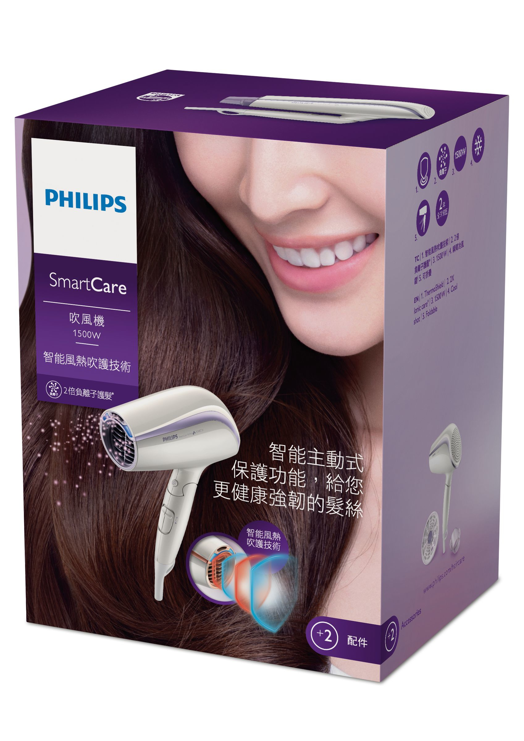 Philips SmartCare BHC203/01 hair dryer – image 2