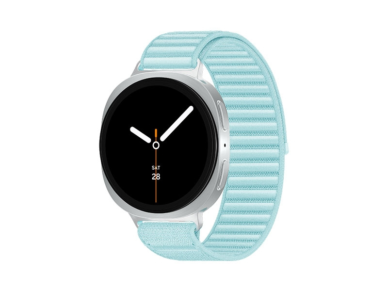 Samsung Galaxy Watch 8, LTE + Bluetooth, 44mm, Sport Band, White, S/M + Fabric Band, Mint, S/M – image 1