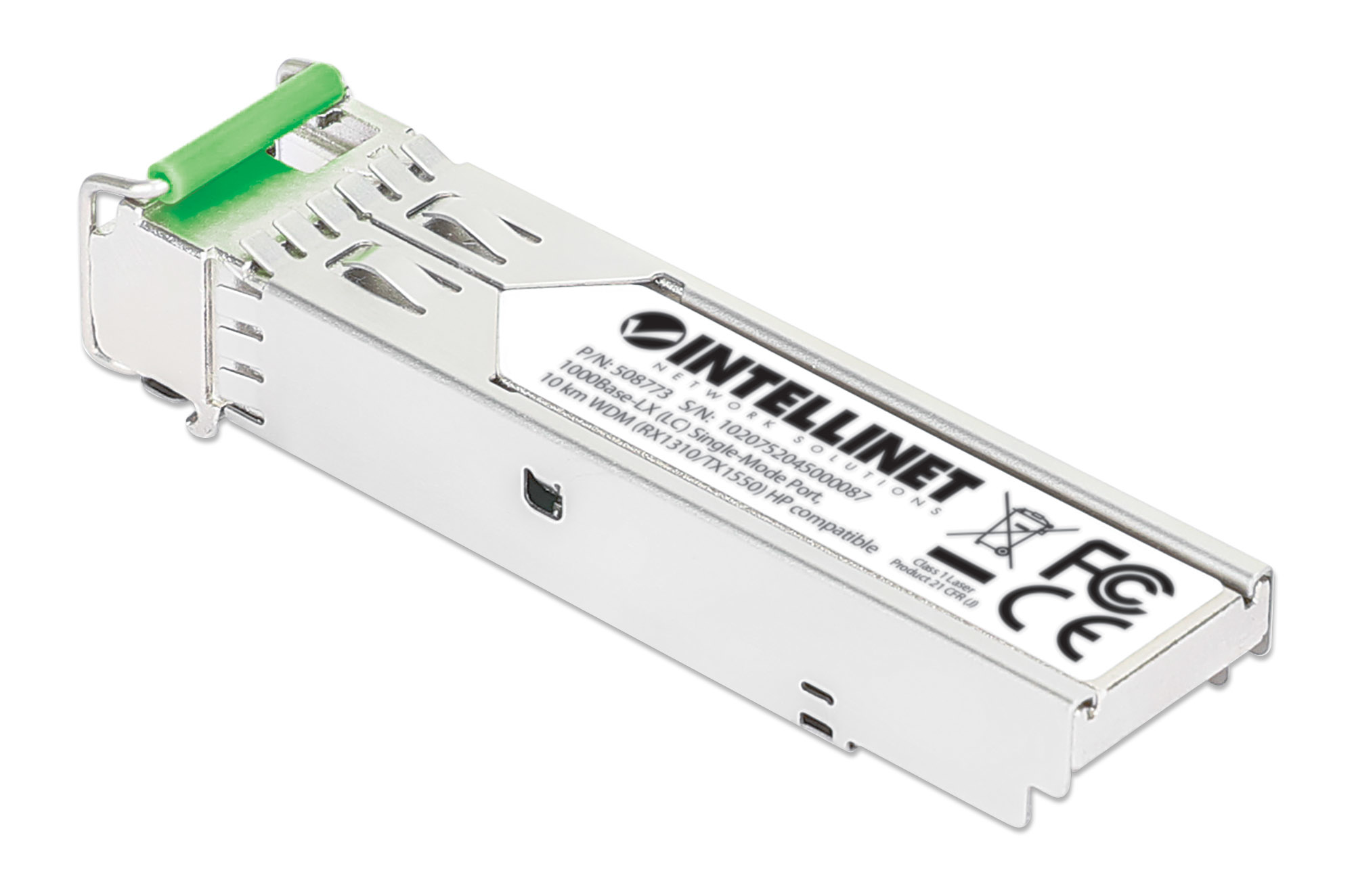 Intellinet Gigabit Fiber WDM Bi-Directional SFP Optical Transceiver Module 1000Base-BX-U (LC) Single-Mode Port, 10 km (6.2 mi.), BiDi WDM (RX1310/TX1550), HPE-c – image 2