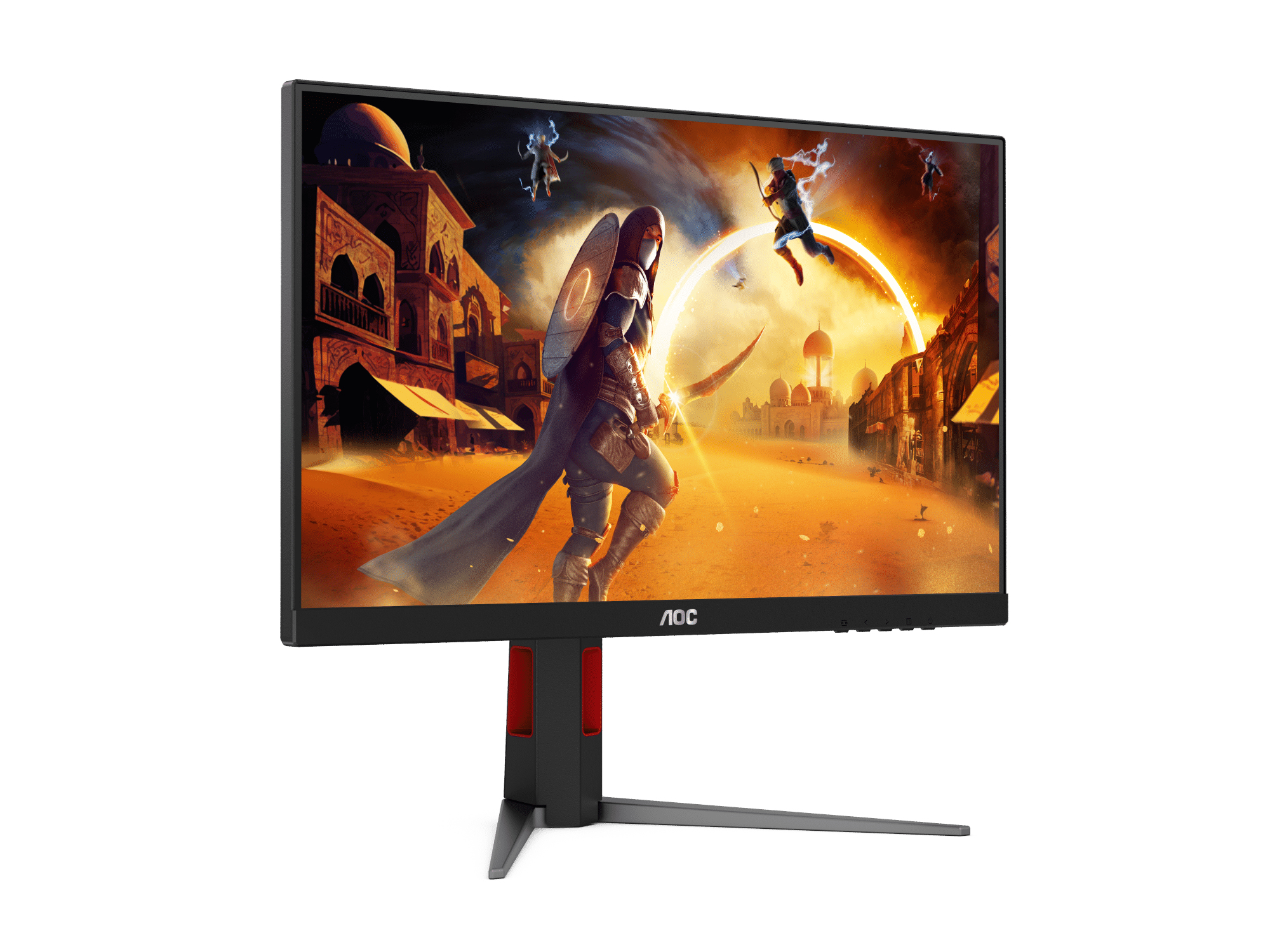 Monitor 24" 1920x1080 180Hz 0.5ms, AOC 24G4, Panel IPS, G-Sync, 1 DisplayPort + 2 HDMI, VESA 100mm