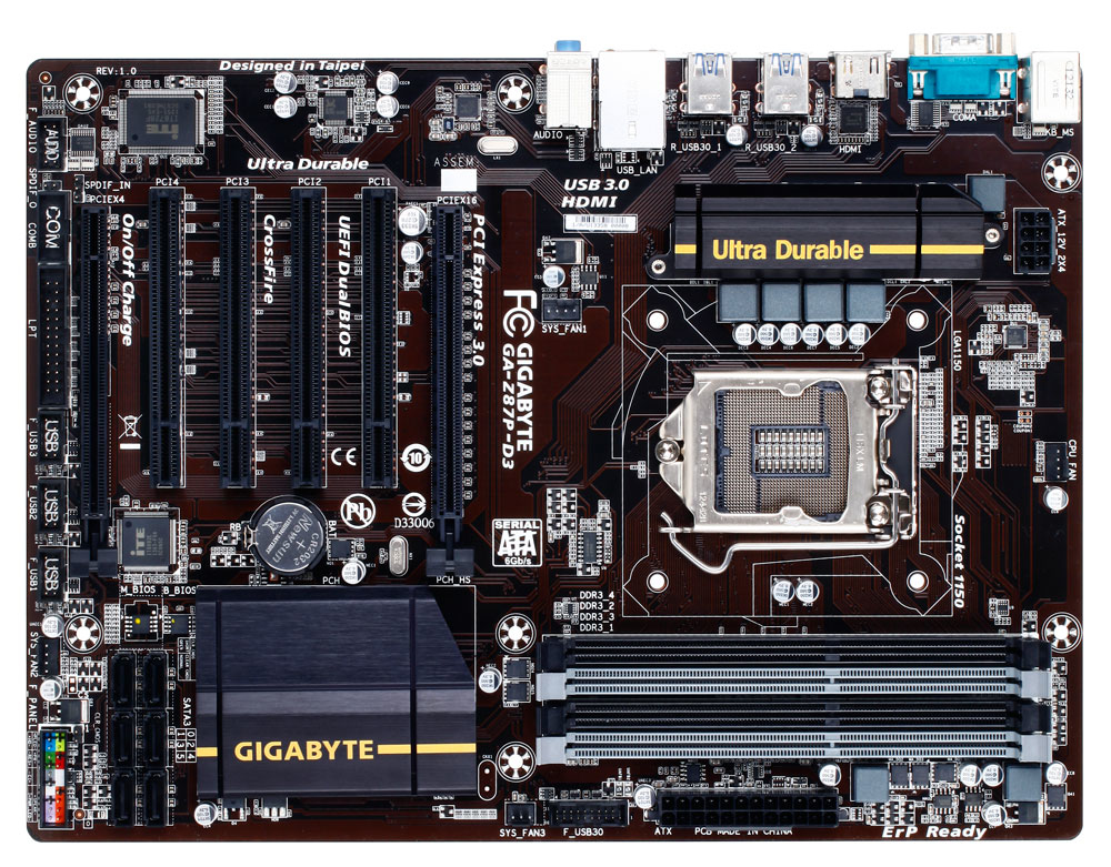 GIGABYTE GA-Z87P-D3 motherboard Intel® Z87 LGA 1150 (Socket H3) ATX – image 2