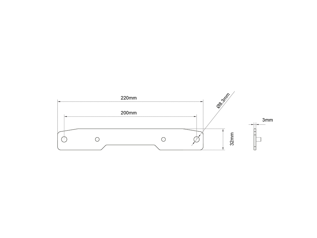 صورة محول Multibrackets M Extender Kit Push X Small 200x200 أسود
