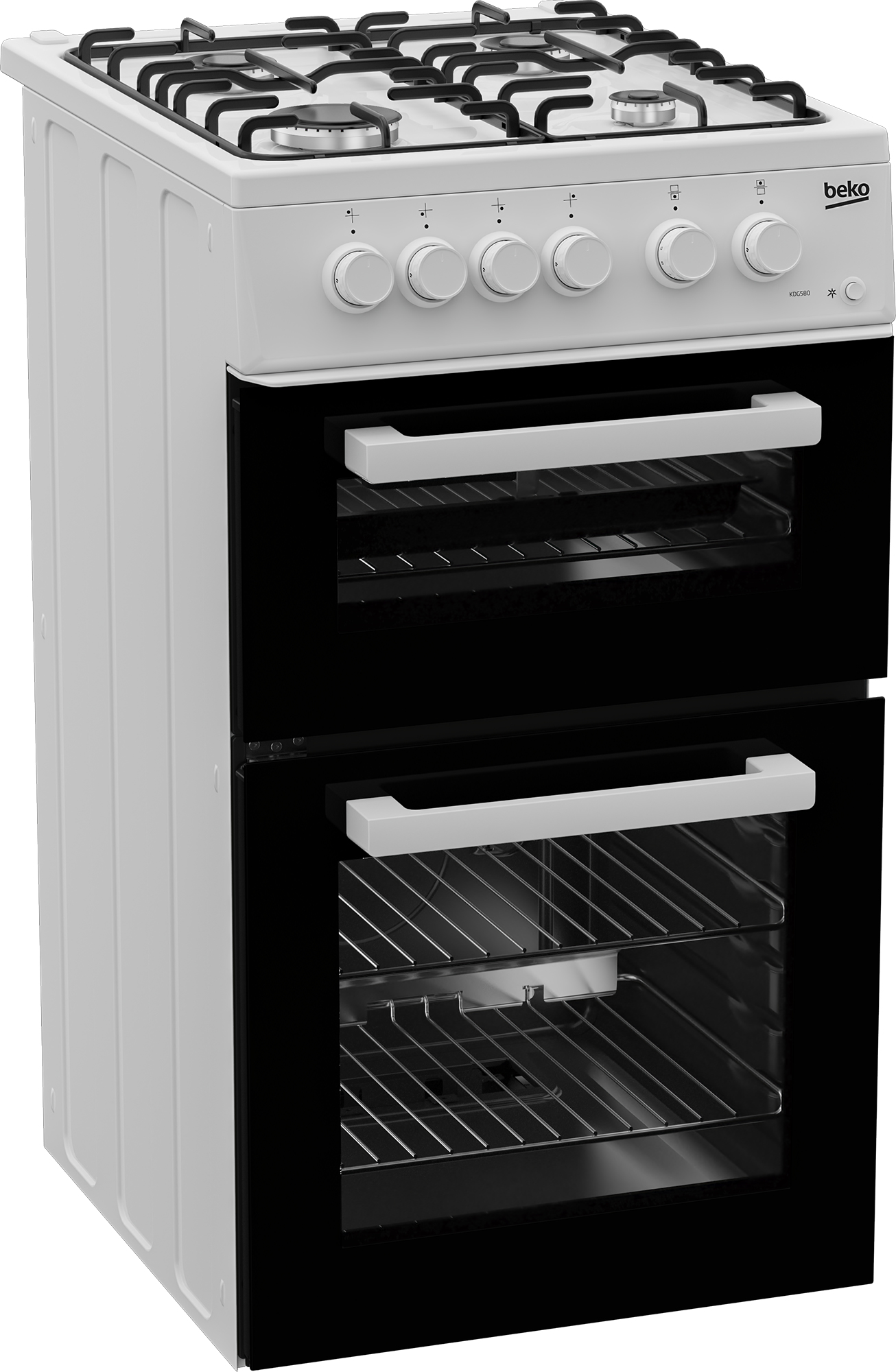 Beko KDG580W 50cm Freestanding Gas Twin Cavity Cooker – image 2
