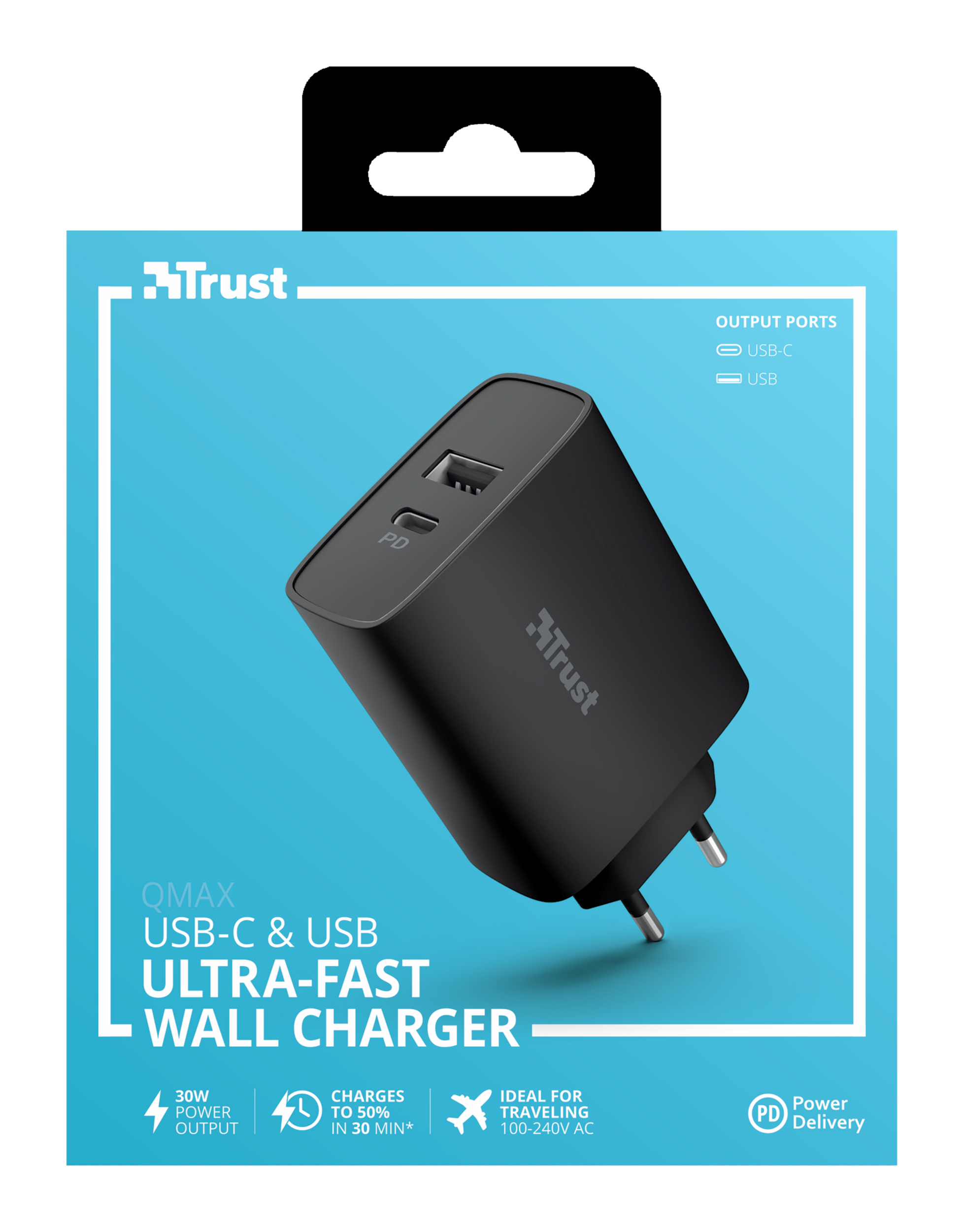 Trust 23558 mobile device charger Laptop, Smartphone, Tablet Black AC Fast charging Indoor – image 5