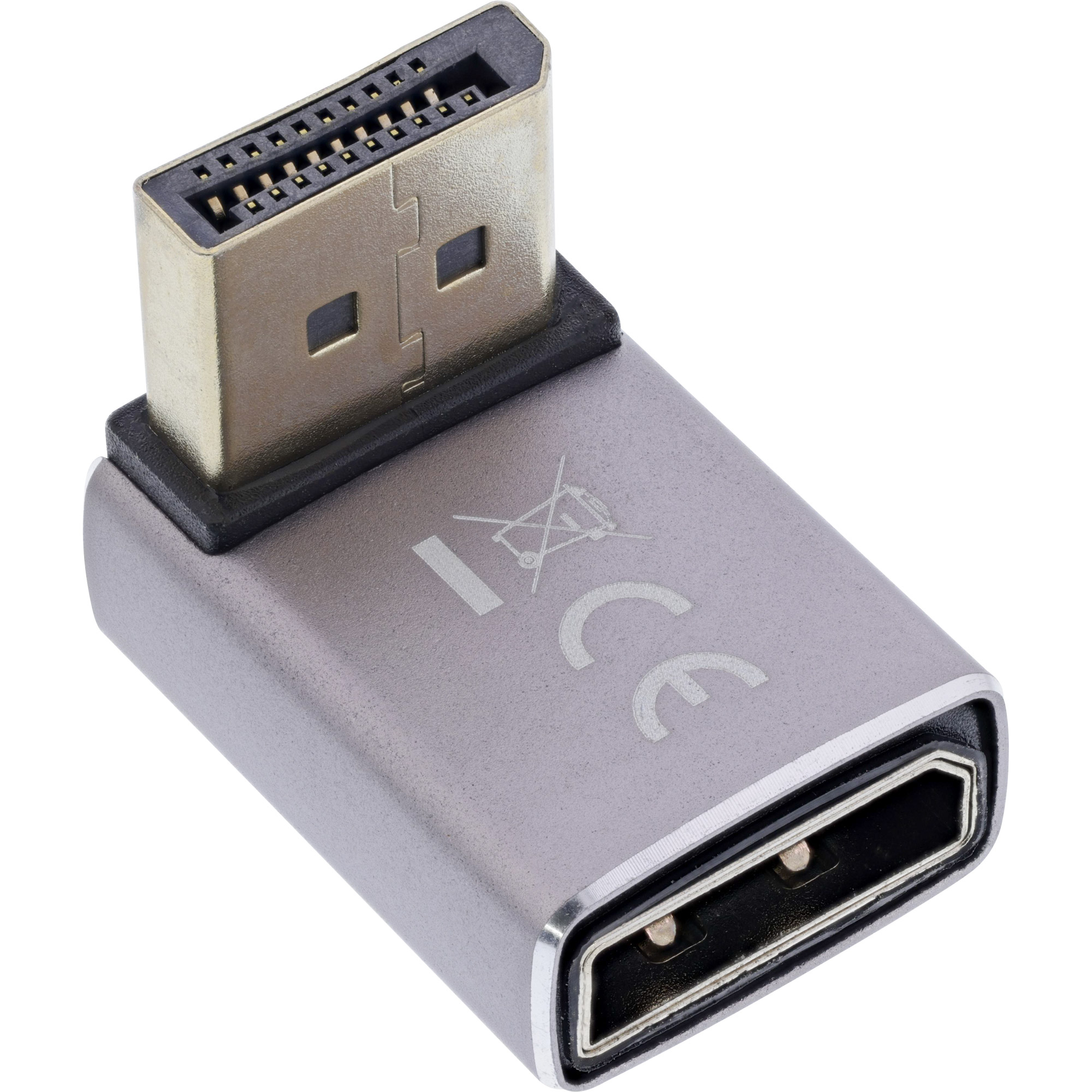 InLine 17291F adattatore per inversione del genere dei cavi DisplayPort Mini DisplayPort Grigio Nero