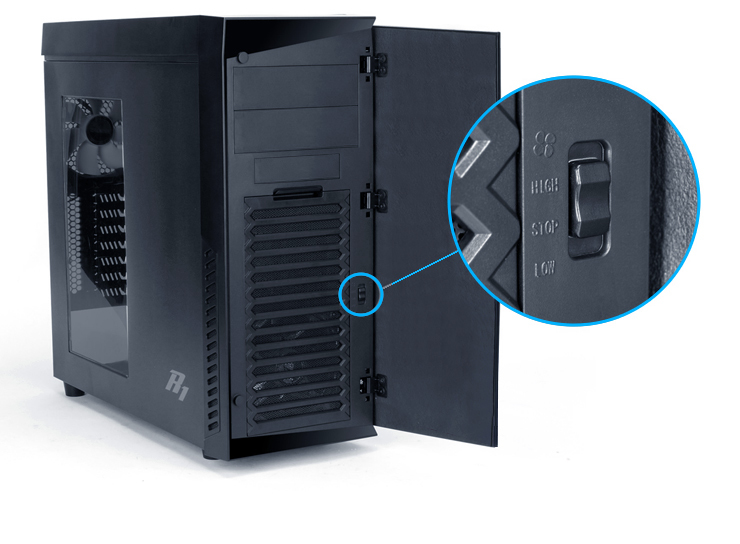 Zalman R1 computer case Midi Tower Black – image 7