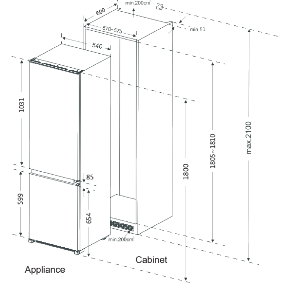 Haier HRF HRF229BIRU Built-in – image 4