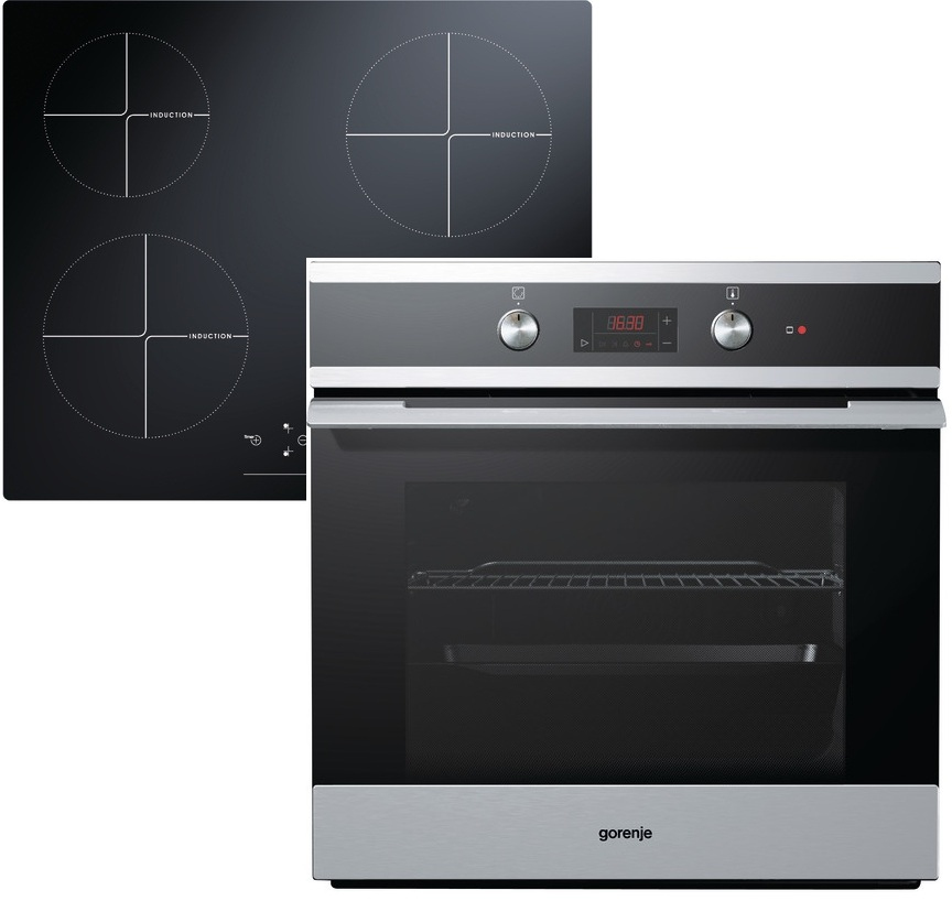 Gorenje BO5322MX+IT604ASC cooking appliance set Zone induction hob Electric