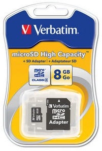 Verbatim MicroSDHC 8GB - Class 4