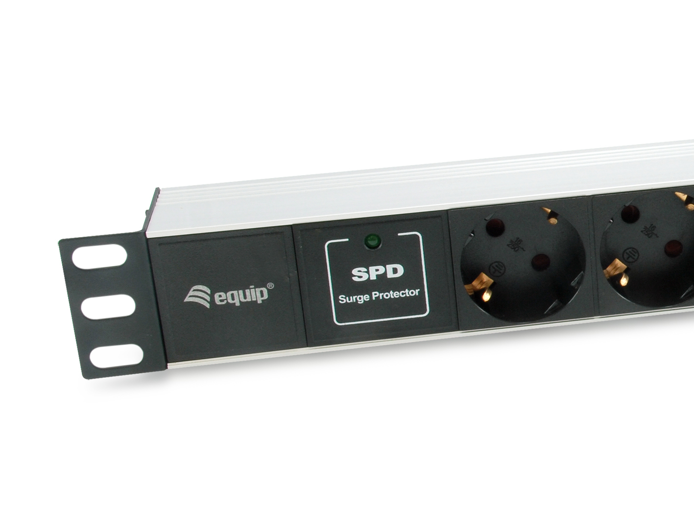 Equip 333315 power distribution unit (PDU) 7 AC outlet(s) 1U Black, Silver – image 4