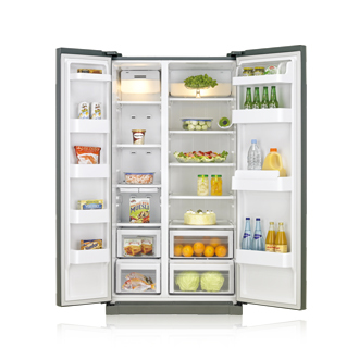Samsung RSA1STMG side-by-side refrigerator Freestanding – image 2