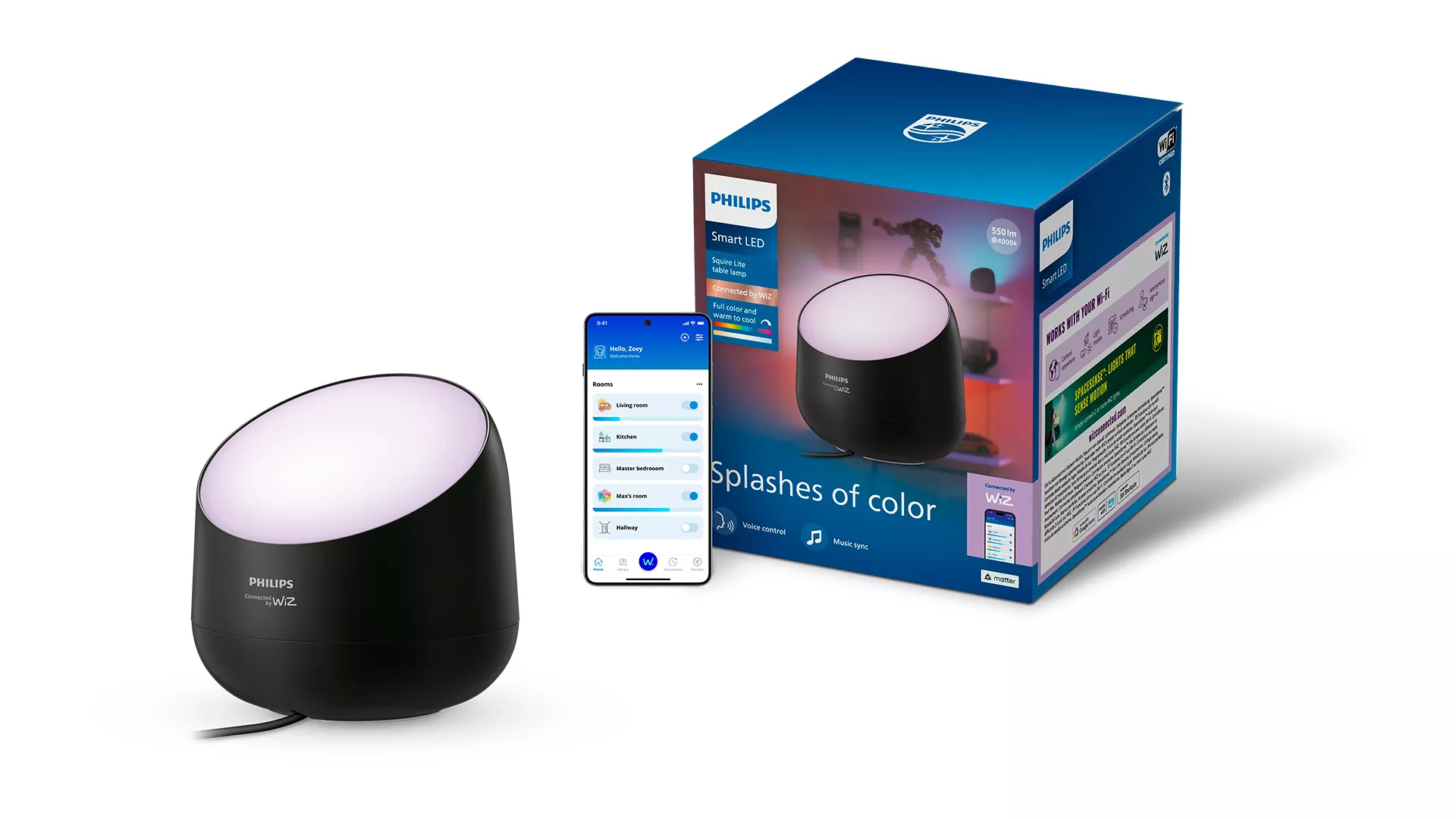 Philips by Signify Philips Squire Lite LED Table Lamp, Black – image 2
