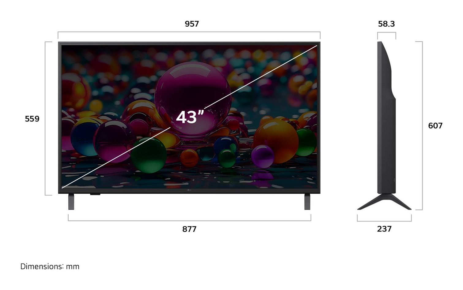 LG LED 43UA74006LA 43 4K Ultra HD Smart TV WebOS AirPlay2 HDR HDMI 2.1 Sin Marco — photo 6